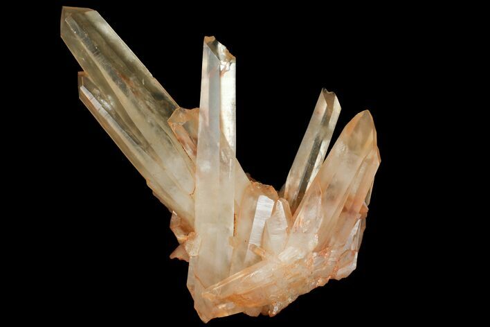Tangerine Quartz Crystal Cluster - Madagascar #112800